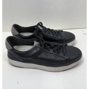 Kizik Irvine Black Leather Casual Shoes Black Size Men's 5 Women's 6.5